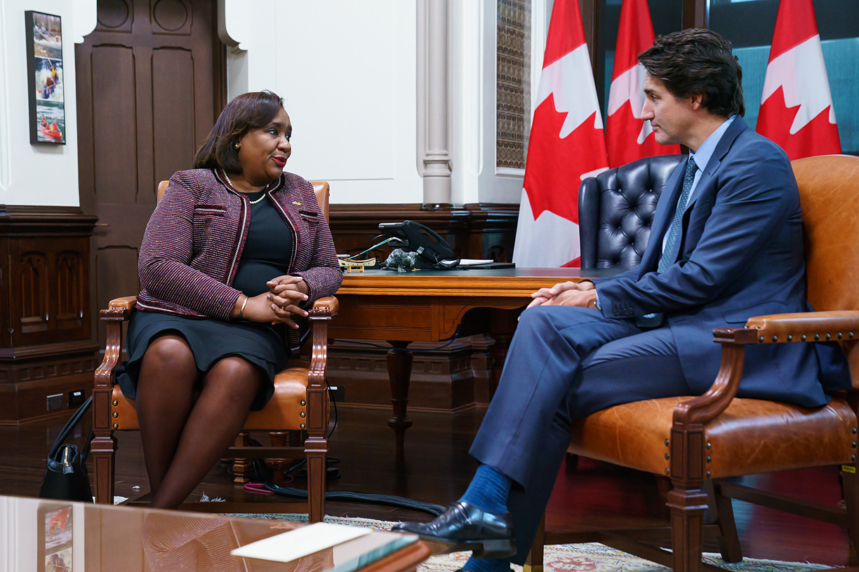 Jamaica’s High Commissioner To Canada Presents Letter Of Introduction To Canadian Prime Minister