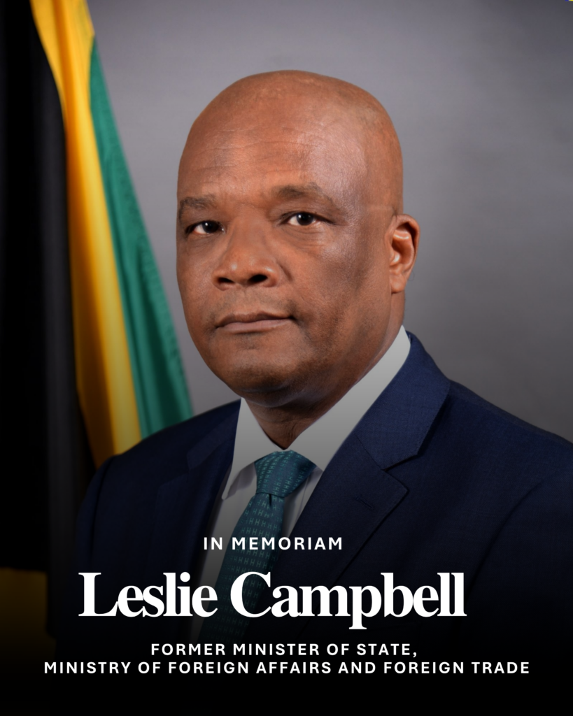 CONDOLENCE MESSAGE ON THE  PASSING OF LESLIE CAMPBELL,  FORMER STATE MINISTER FOR FOREIGN  AFFAIRS AND FOREIGN TRADE